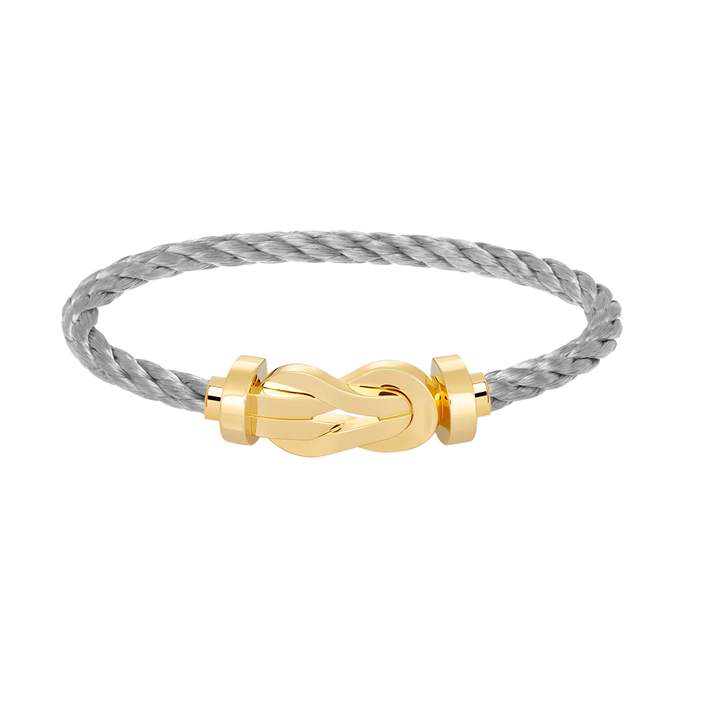 FRED CHANCE LARGE 8 FIGURE BUCKLE NO DIAMOND BRACELET GOLD