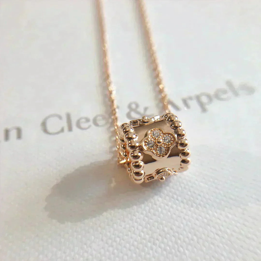 VCA PERLEE PEDANT NECKLACE GOLD / ROSE GOLD
