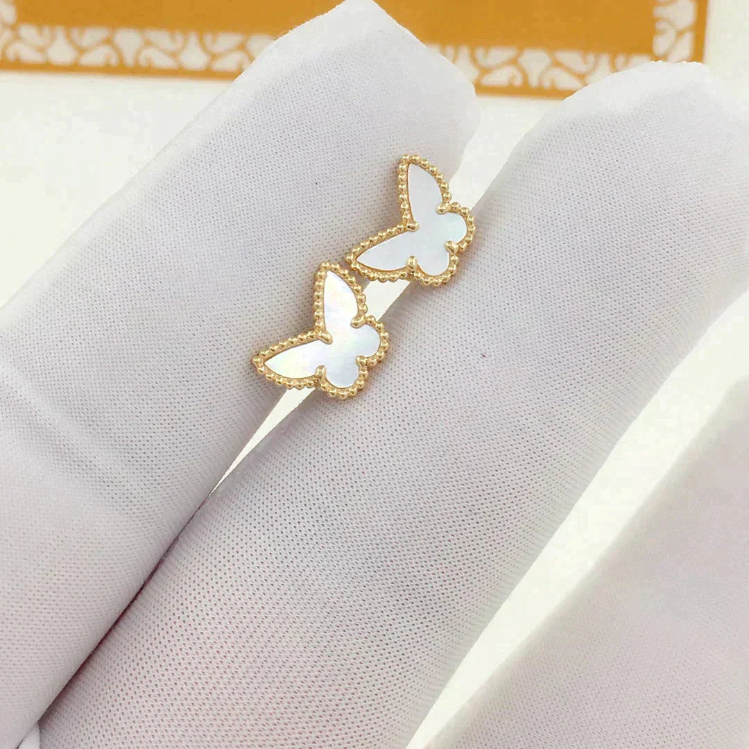 VCA SWEET BUTTERFLY MOP EARSTUDS