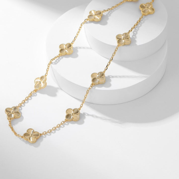 VCA CLOVER 10 MOTIFS LASER NECKLACE