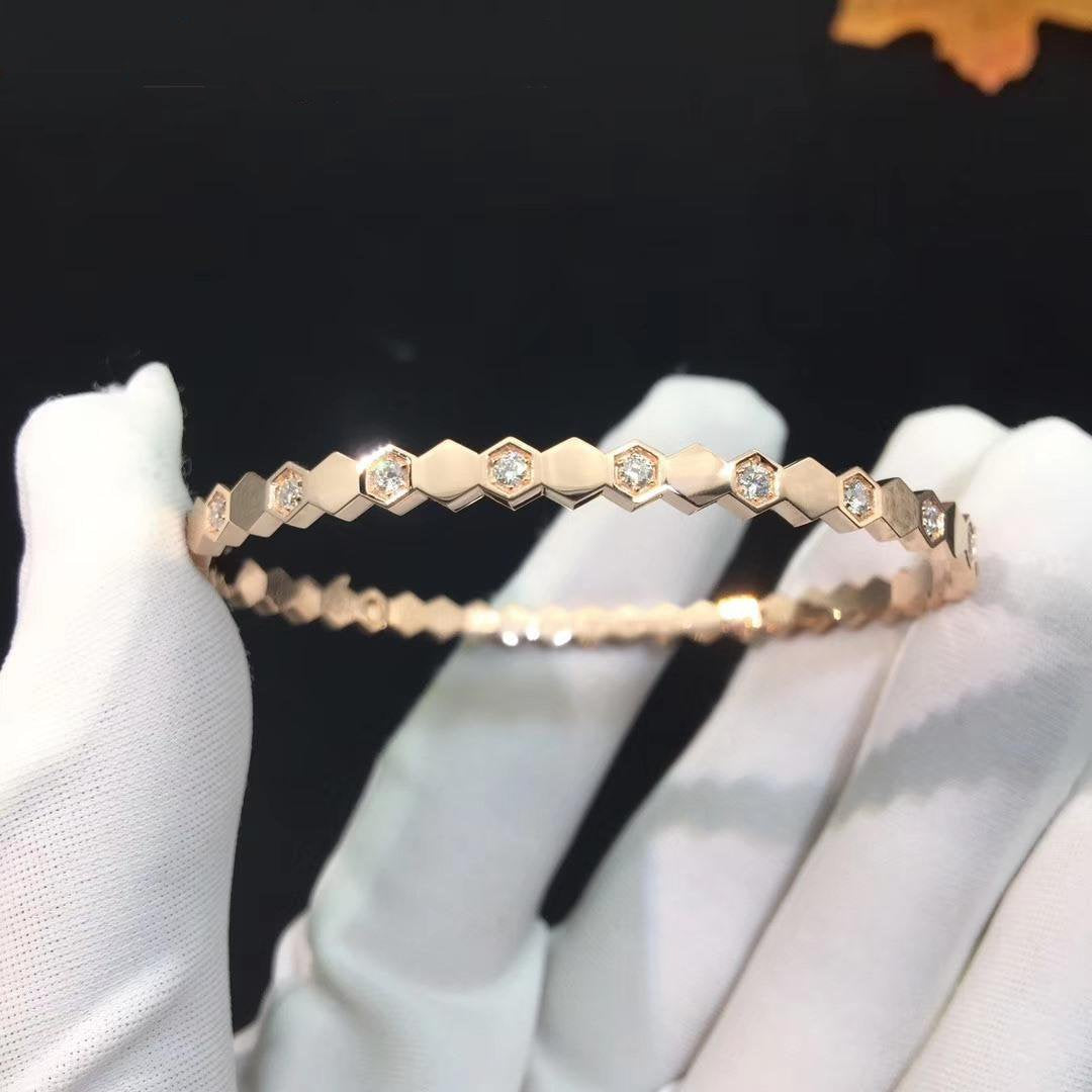 CHAUMET BEE LOVE SILVER DIAMOND BRACELET