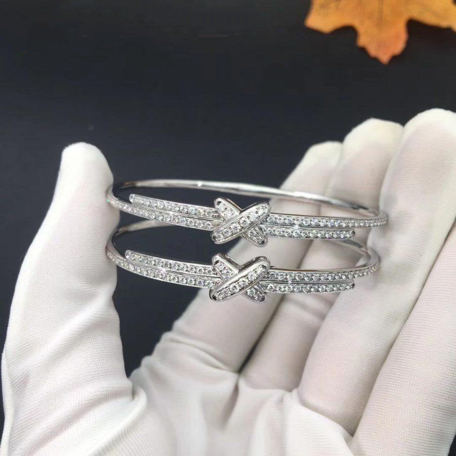 CHAUMET JEUX DE BRACELET DIAMONDS SILVER