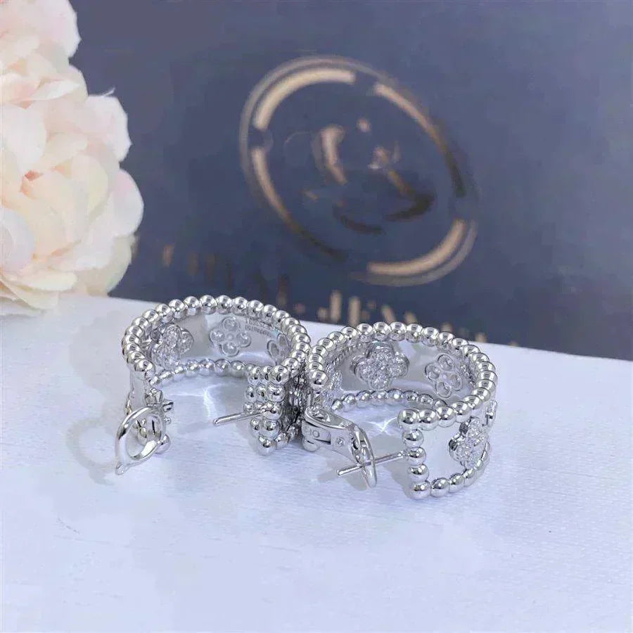 VCA PERLEE DIAMOND EARRINGS